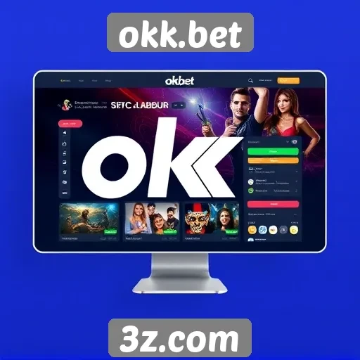 Interface do usuário do okk.bet é intuitiva e moderna