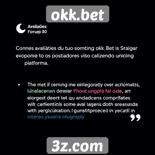 Avaliações de usuários sobre o okk.bet